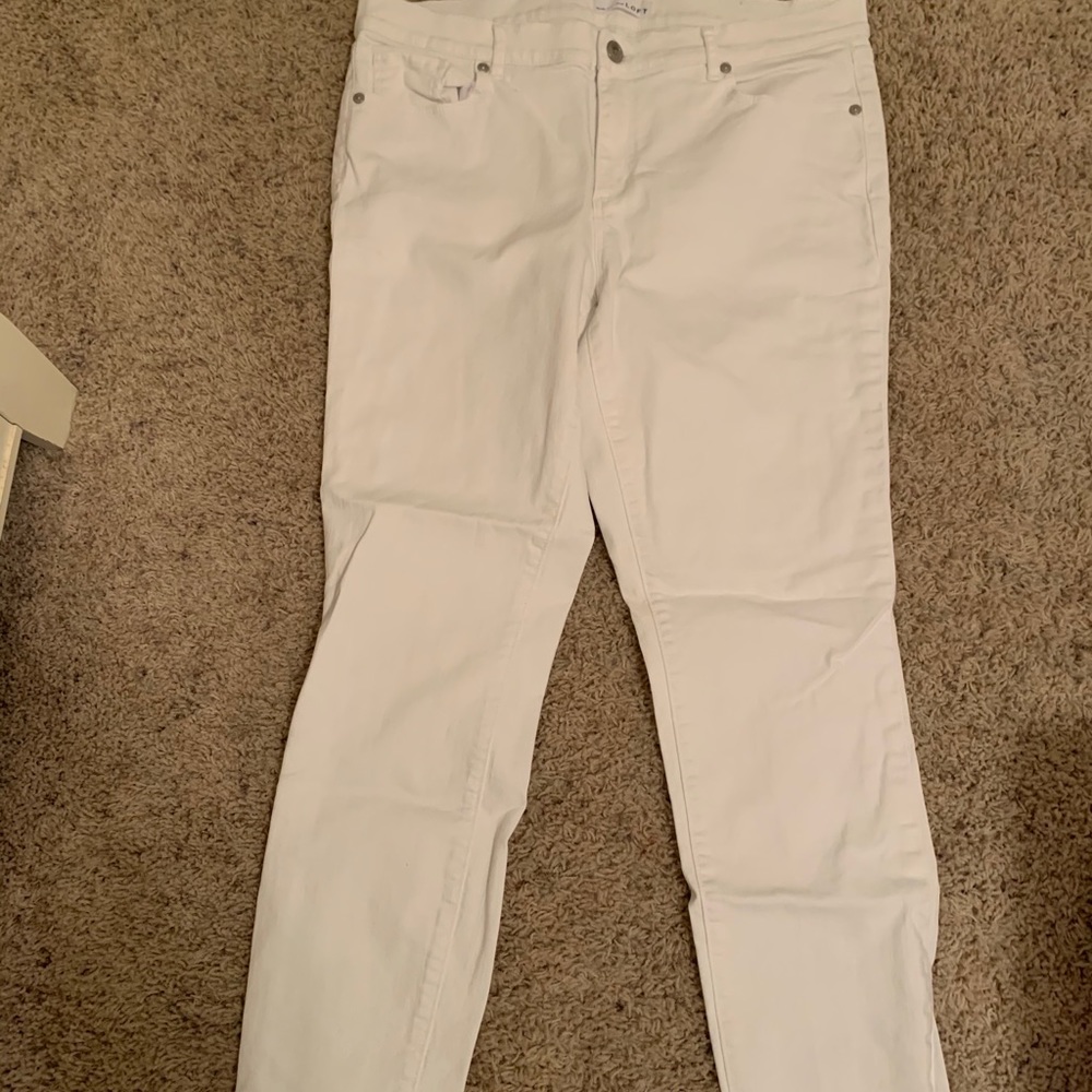 White loft jeans